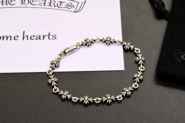 Chrome Hearts Silver Tiny E CH Plus Bracelet