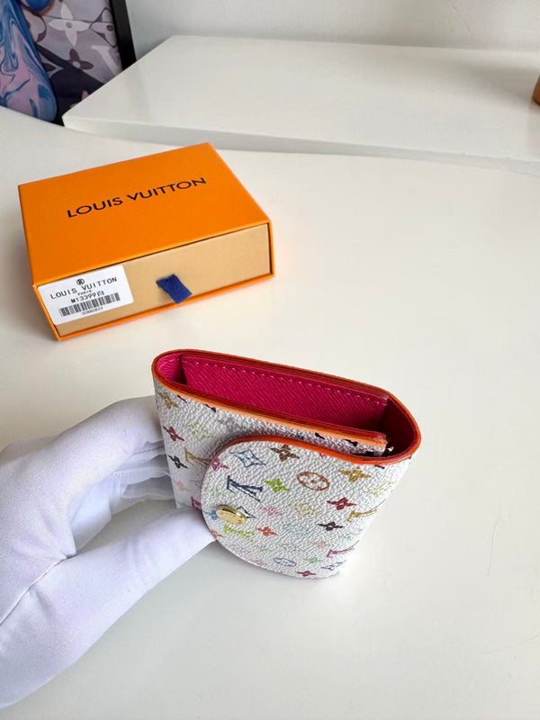 LV x TM Zippy Coin Purse White Multicolor Monogram Canvas