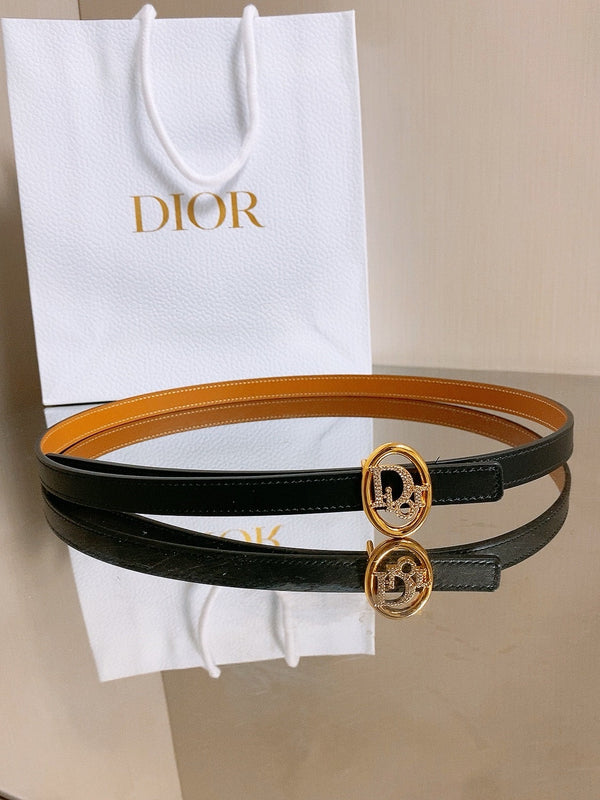 CD 2026 30 Montaigne Reversible Belt 15mm Calfskin