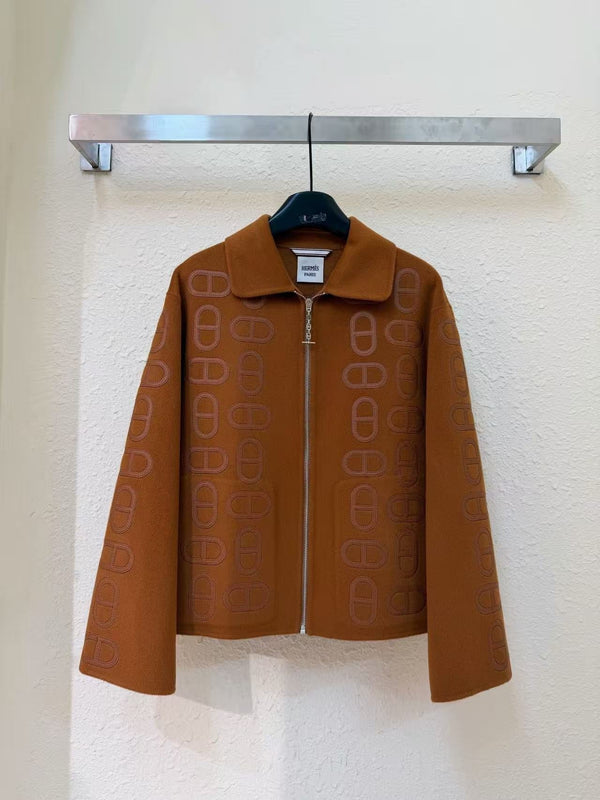 Hermes 2026 Zip-up Jacket Multicolors Cashmere