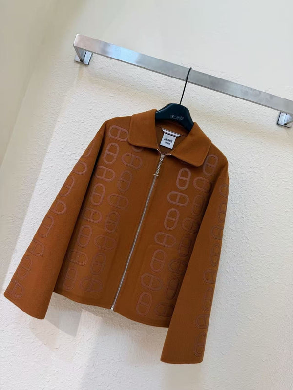 Hermes 2026 Zip-up Jacket Multicolors Cashmere