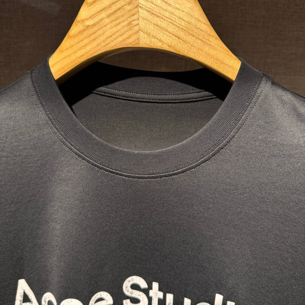 Acne Stockholm Long Sleeve T-Shirt Black Cotton