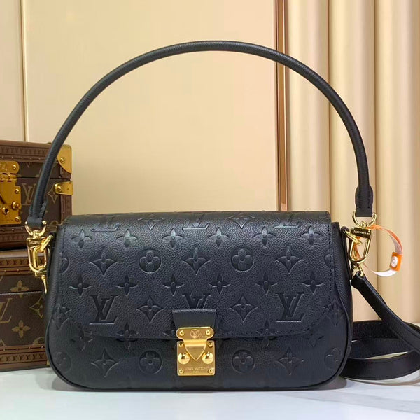 LV Pochette Métis Soft PM 25cm Monogram Empreinte Black Embossed Leather