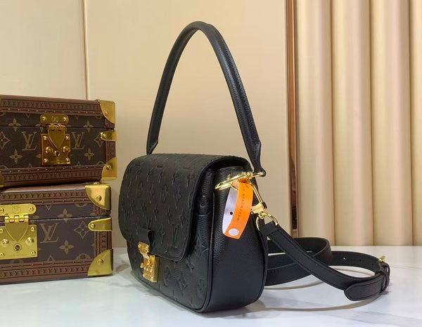 LV Pochette Métis Soft PM 25cm Monogram Empreinte Black Embossed Leather