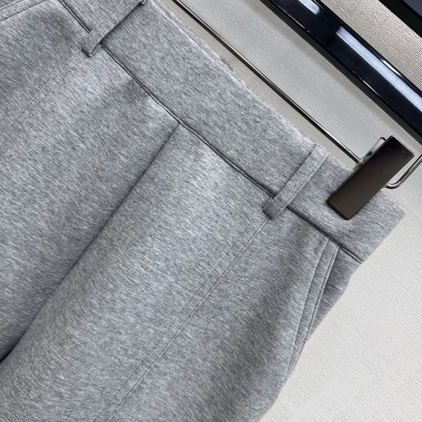 LV Scuba Jersey Shorts Grey Cotton