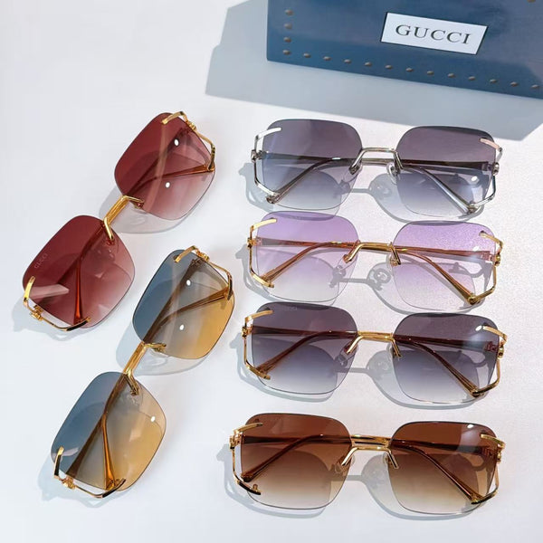 GG Geometric Frame Sunglasses