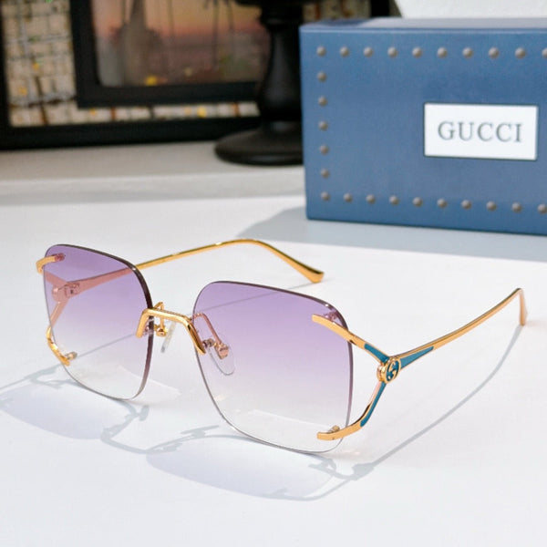 GG Geometric Frame Sunglasses
