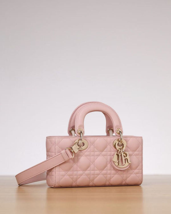 CD Lady D-Joy 22cm Bag Pink Lambskin