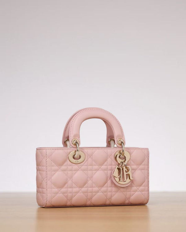 CD Lady D-Joy 22cm Bag Pink Lambskin