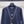 LV Contrast Accent Cardigan in Navy Blue Wool