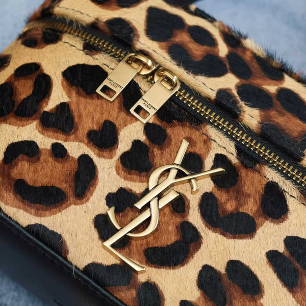 YSL Gaby Vanity Bag 18cm in Leopard Horse Hair