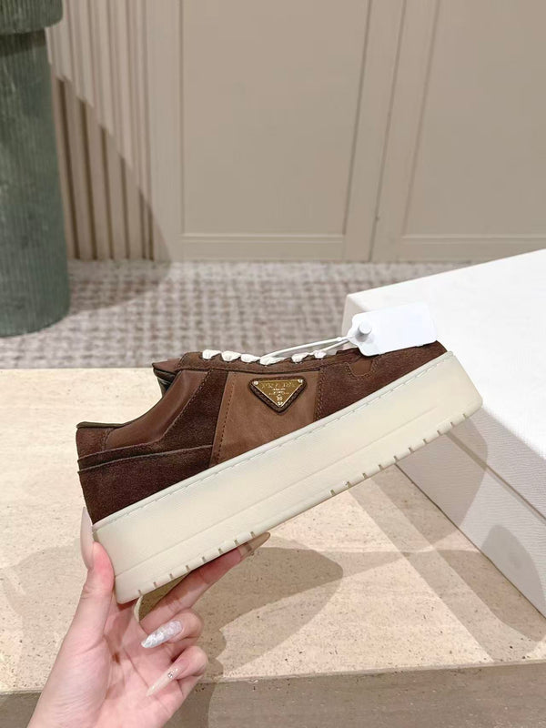 Prad 26s Downtown Sneakers Brown Re-Nylon Suede