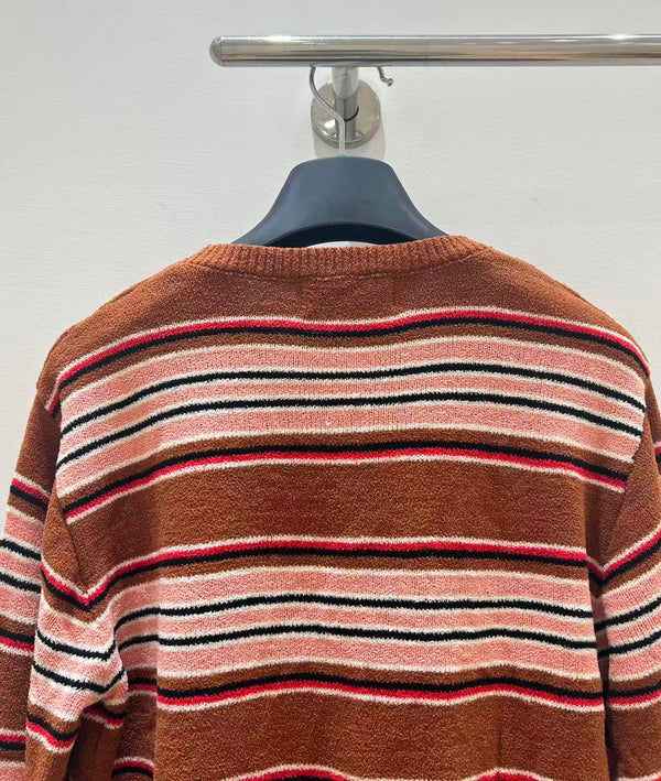 Miu Striped Knit Top Multicolor Wool