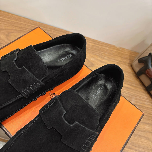 HM Lazy Loafer Black Suede