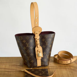 LV All In BB Bucket Bag 18cm Monogram Coated Cowhide