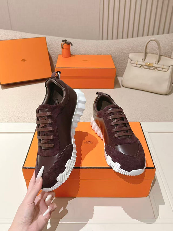 HM Unisex Bouncing Sneakers Suede Leather