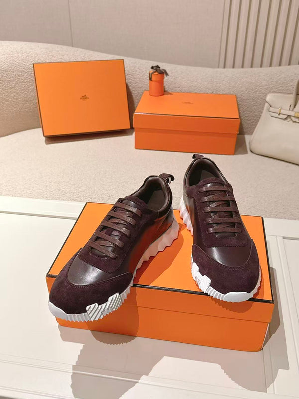 HM Unisex Bouncing Sneakers Suede Leather