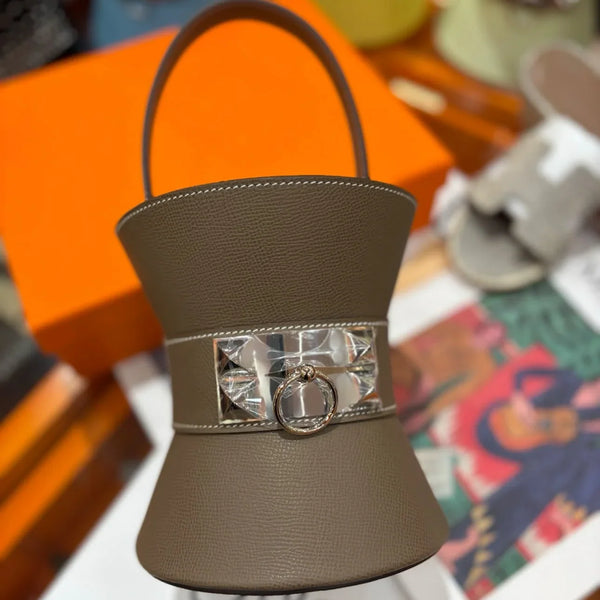HM 2025 Medor Bag Etoupe Epsom Calfskin