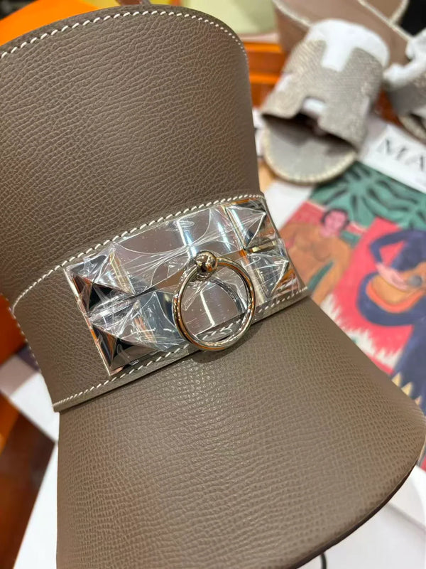 HM 2025 Medor Bag Etoupe Epsom Calfskin
