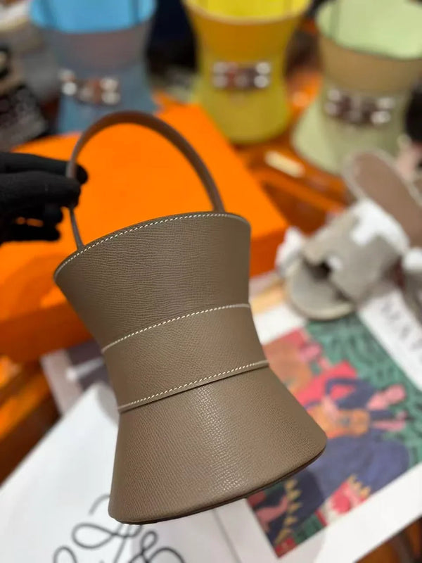 HM 2025 Medor Bag Etoupe Epsom Calfskin