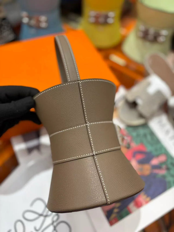 HM 2025 Medor Bag Etoupe Epsom Calfskin