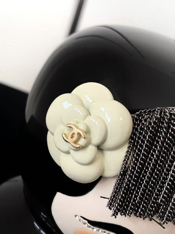 CC Paris-Shanghai China Doll Minaudière Clutch Bag 18cm Black Ceramic