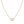 LOVE NECKLACE DOUBLE RING PINK GOLD