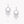 BUTTERFLY CHANDELIER CLASSIC SILVER DIAMOND EARRINGS