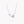 DOUBLE BUTTERFLY SILHOUETTE SILVER DIAMOND NECKLACE