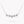 WILD FLOWER SILVER DIAMOND LINE NECKLACE