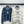 Chanel 2025 Fuzzy Striped Sweater Blue and White Wool 329253