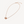 ZERO 1 DIAMOND PAVED PINK GOLD NECKLACE