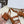 CL Clemence Triomphe Multi Sandal Light Gold Logo In Brown Calfskin
