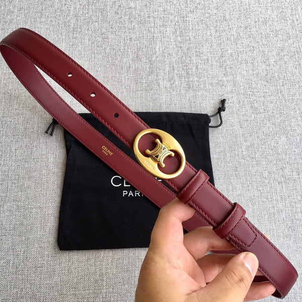 CE 2026 Medium Triomphe Belt 25mm Leather
