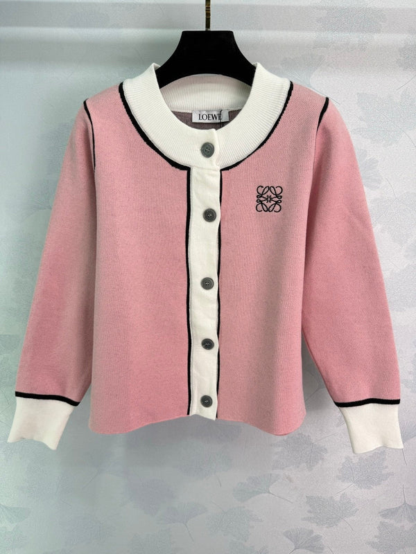 Loewe 2025 Two-tone Cardigan Wool Cashmere 308106