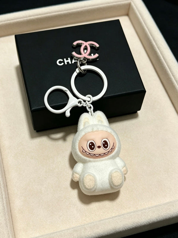 CC White Labubu Charm