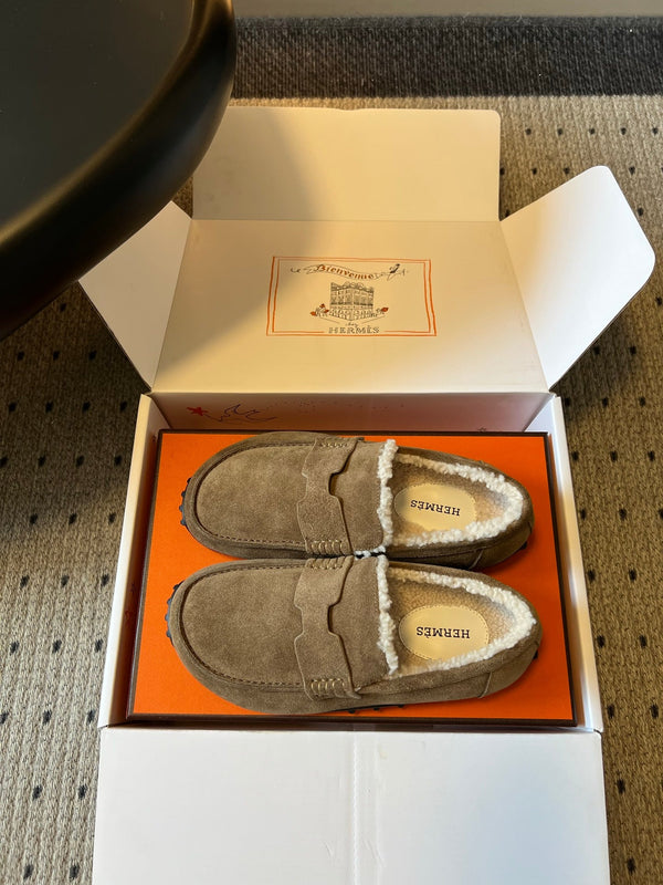 HM 26S Destin Loafers Greyish Beige Suede