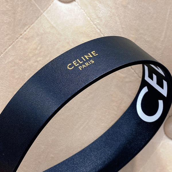 CE 2026 Western Belt 40mm Black White Leather 195616
