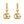 GG HOOP EARRINGS ANTIQUE GOLD