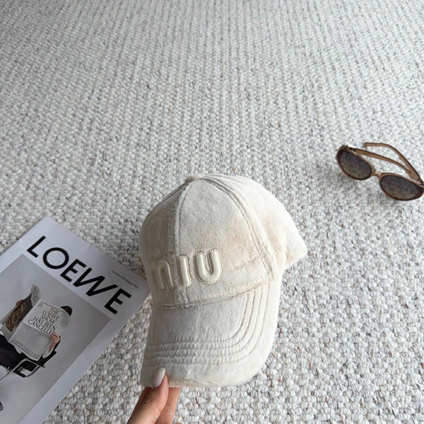 Miu Fleece Baseball Cap 515563