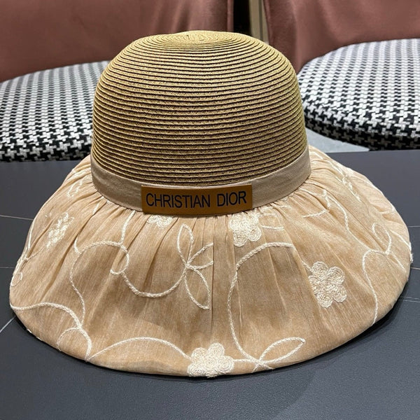 CD Straw Bow Bucket Hat 497554