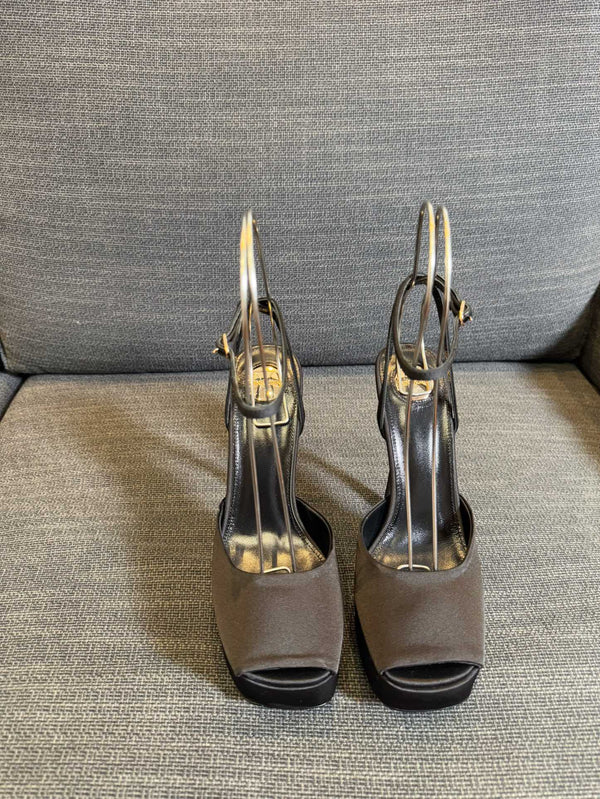 YSL 26S Platform Sandals 150 Mm Satin