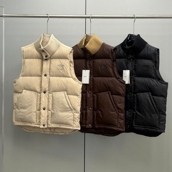 CE 2026 Knitted Collar Vest Nylon Down 427749