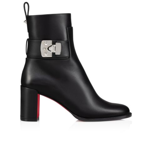CL Booty Lock 70 Mm Low Boots Calf Leather Black