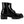 CL Moc Ankle Boots Calf Leather And Strass Black