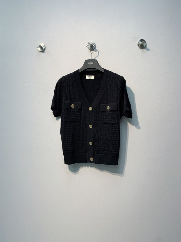Balmain 26SS Cardigan Short-sleeved Shirt in Viscose