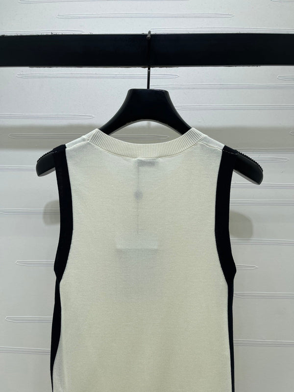 CC 2026 Color-blocked Knit Vest Tencel 390651