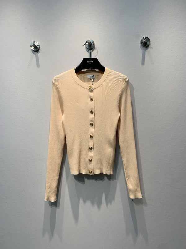 CC Ribbed Cardigan Tencel 411466