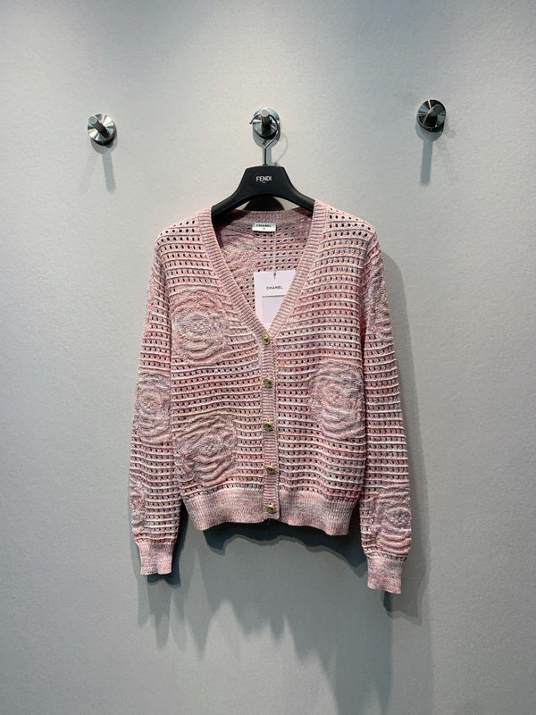 CC Floral Crochet Cardigan Cotton Blend 411503