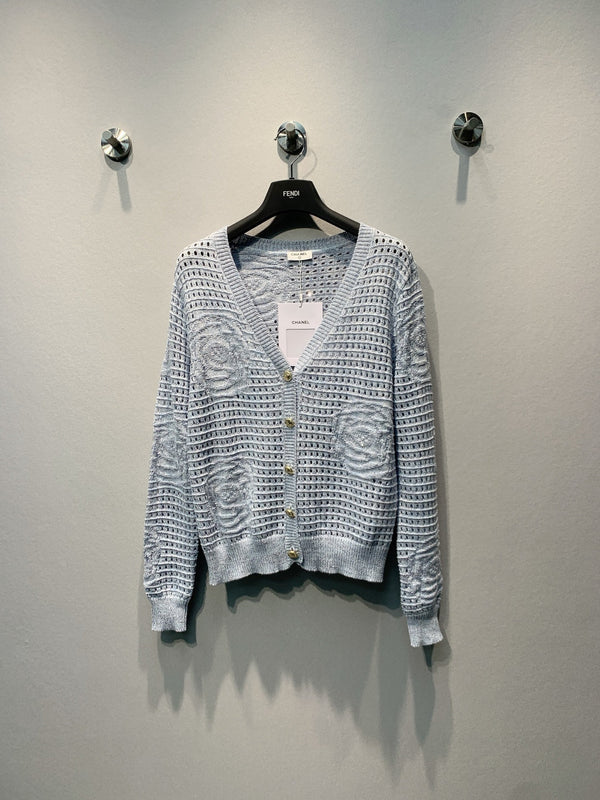 CC Floral Crochet Cardigan Cotton Blend 411503